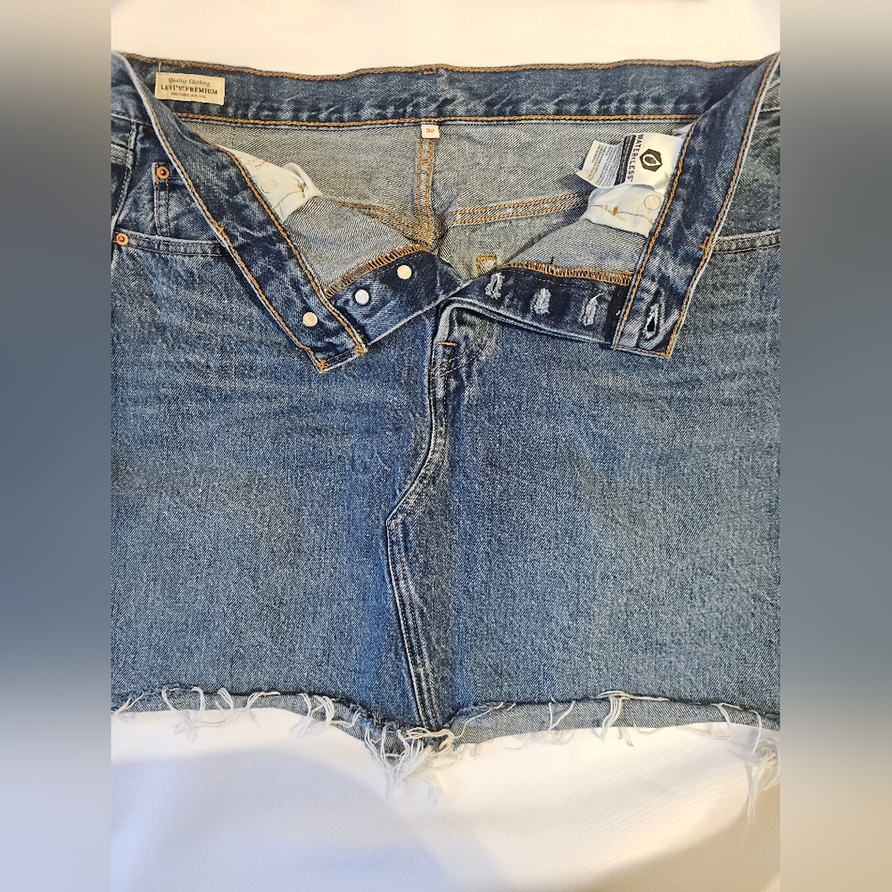 Levi's Blue Denim Mini Skirt - Picture 4 of 5